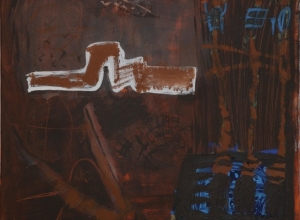 African Worm, 60 x 60 cm