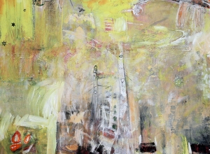 Spirits of the wind, 120 x 120 cm acrilic on canvas