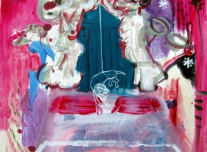 Conception of a Hunting Dog, 50x50cm