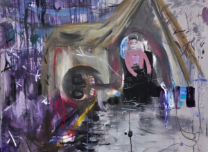 Sanctuary, 100x100cm