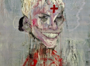 Negative teeth 100x120cm