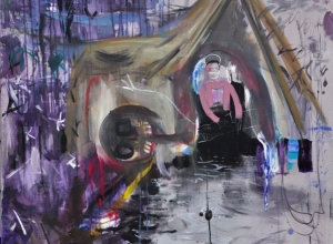 Sanctuary, 100x100cm